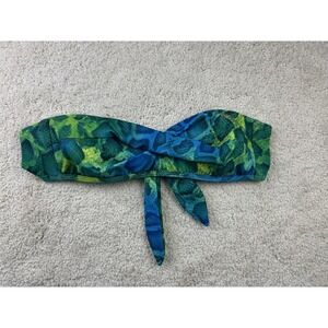 Guess Swim Top Womens Small Bandeau Strapless Snake Print Tie‎ Back USA